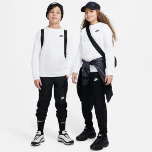 Nike Fleece Παιδικό Λευκό Φούτερ Sportswear Club