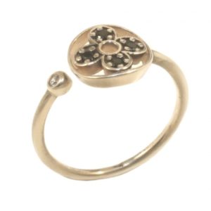 Δαχτυλίδι από ασήμι 925 chevalier με φυσικά ζιρκόνια S2875