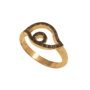 Δαχτυλίδι από ασήμι 925 με σχέδιο το μάτι 22149