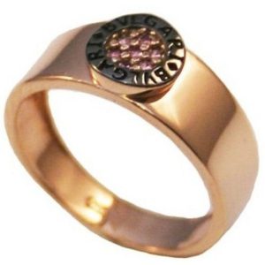 Δαχτυλίδι σε ροζ χρυσό Κ14 με φυσικά ζιρκόνια R0340