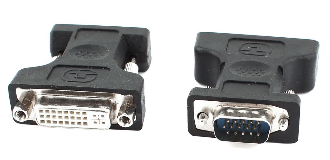 POWERTECH adapter VGA 15P M σε DVI-I 24+5 F, συμβατό και με 24+1HDMI 19pin θηλυκό σε DVI 24+1 αρσενικό