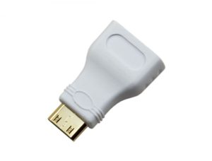 Raspberry Pi Zero HDMI Adaptor White (Mini HDMI to HDMI)