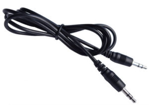 Jack audio Cable male to male 50cm Black