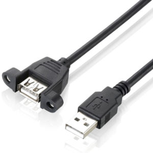 USB 2.0 Male to Female Extension Cable With Screw