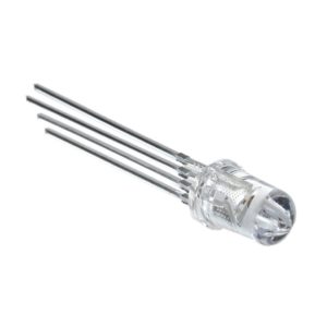 RGB Clear LED 4 Pin LED Round Through Hole - Transparent LED(5mm Common Anode)