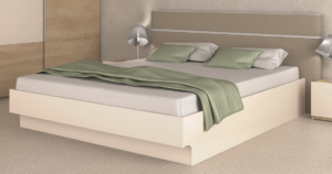 Κρεβάτι ξύλινο με δερμάτινη/ύφασμα CAPRICE 140x190 DIOMMI 45-141