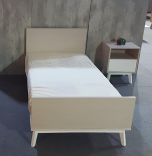 Κρεβάτι από μασίφ ξύλο Αφροδίτη Ημίδιπλο 200Μx120Πx75Υ
