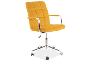 Καρέκλα Γραφείου 022 βελούδο Κίτρινη 45Μx40Πx97Υ