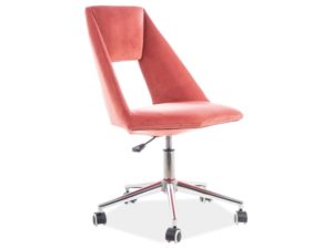 Καρέκλα γραφείου Pax Velvet Antique Rose 54Μx46Πx84Υ