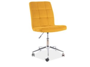 Καρέκλα Γραφείου 020 βελούδο Κίτρινο 45Μx40Πx97Υ