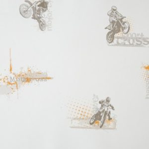 Ταπετσαρία τοίχου motorcross orange 53Μx1005Υ