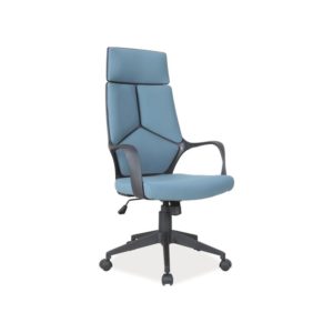 Διευθυντική καρέκλα γραφείου Q-199 Μπλε ύφασμα 63Μx46Πx12Υ