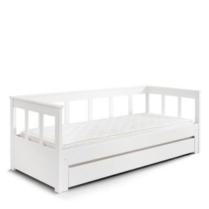 Παιδικό κρεβάτι Καναπές Pino λευκό επεκτεινόμενο 209Μx100Πx80Υ