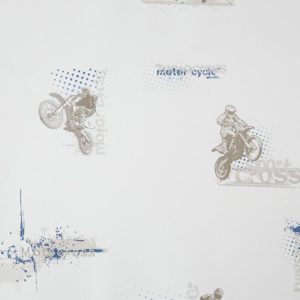 Ταπετσαρία τοίχου motorcross blue 53Μx1005Υ