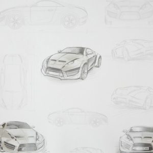 Ταπετσαρία Τοίχου Concept Car Grey 53Μx1005Υ