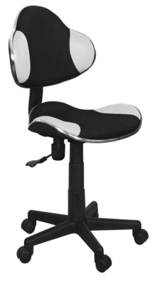 Καρέκλα γραφείου Q-G2 Μαύρο-Λευκό 48Μx41Πx92Υ