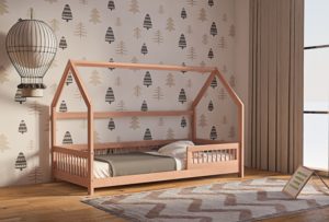Παιδικό κρεβάτι σπιτάκι House bed Genius οξιά 70 Χ 140 φυσικό 80Μx150Πx130Υ