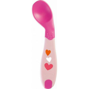 Κουτάλι Σιλικόνης Baby s First Spoon 8m+ Pink Chicco F01-16100-10