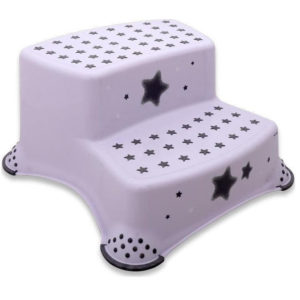 Σκαλοπάτι Βοηθητικό Μπάνιου Διπλό step stool White Stars Lorelli