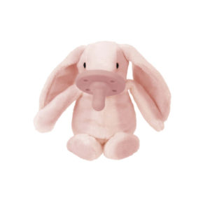 Μασητικό Οδοντοφυΐας Comforter Με Πιπίλα Σιλικόνης 0m+ Pink Bunny Minikoioi 101010009