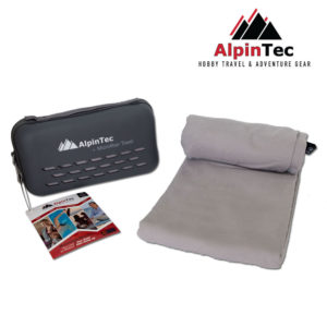 Alpintec Dry Fast Πετσέτα Microfiber Grey 30x50 cm MS-XS-GY