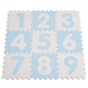 Αφρώδες παζλ δαπέδου Sunta Αντιβακτηριδιακό Αριθμοί Blue 9 τεμάχια 1001B3 Moni Cangaroo 3800146221836