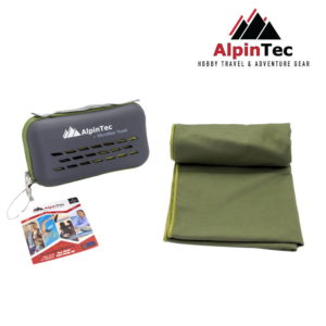 Alpintec Dry Fast Πετσέτα Microfiber Dark Green 90x180 cm MS-XXL-DG
