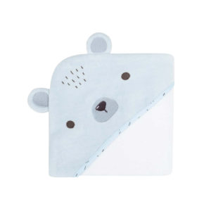 Βρεφική Πετσέτα - Μπουρνούζι Με Κουκούλα Bear With Me Blue 90x90cm Kikkaboo 31104010060