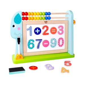 Ξύλινος Μαυροπίνακας Διπλής Όψεως με Αριθμητική Playing Boards Elephant TKF087 Tooky Toys