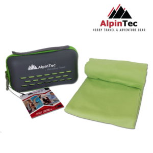 Alpintec Dry Fast Πετσέτα Microfiber Green 75x150 cm MS-XL-GN