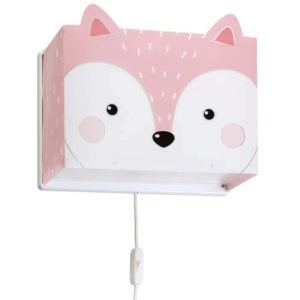 Παιδικό Φωτιστικό Τοίχου - Απλίκα Διπλού Τοιχώματος Little Fox Pink Ango 64588