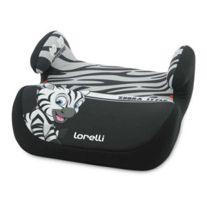 Κάθισμα Αυτοκινήτου Booster 15-36 Κιλά Topo Comfort Zebra Grey White Lorelli 10070992001 + Δώρο Αυτοκόλλητο Σήμα ”Baby on Board”