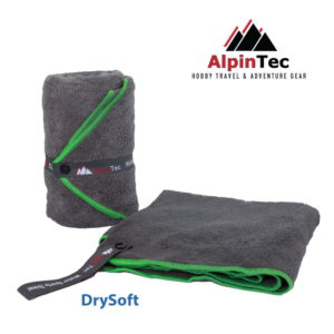Alpintec Dry Soft Πετσέτα Microfiber Antibacterial Terry Green 40x80 cm MT-S-AGN