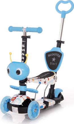 Πατίνι Lorelli Smart Plus Scooter με κάθισμα και χειρολαβή γονέα Blue Tracery (ΔΩΡΟ Φωτάκι Led)
