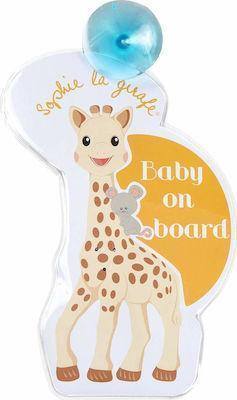 Sophie La Girafe Σήμα Baby on Board Με Βεντούζα & Φωτάκια Αγγλικά S470213