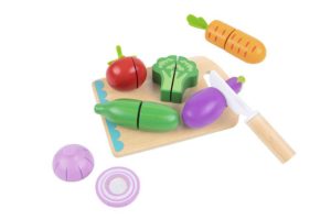 Tooky Toy Ξύλινο Σετ Κοπής Λαχανικών TK112 Cutting Vegetables 3+ ετών