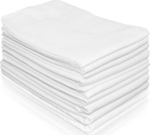 Βρεφικές πάνες αγκαλιάς Σετ 4 τεμάχια 90x83 εκατοστά Diapers White Lorelli