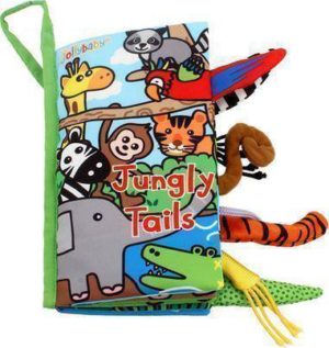 Μαλακό βιβλίο Montessori με Ουρές Jollybaby Jungle Tails J8232