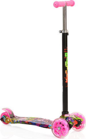Πατίνι Byox Scooter Rapture με φωτιζόμενες ρόδες, Pink ( ΔΩΡΟ Φωτάκι Led)