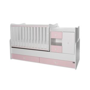 Πολυμορφικό παιδικό κρεβάτι Lorelli Minimax New White Orchid Pink 10150500038A