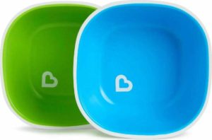 Munchkin Splash Toddler Bowl 12446 Blue/Green 2 Pack 12446