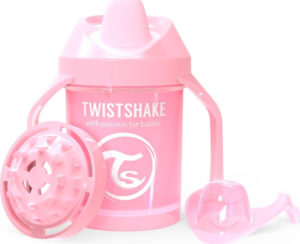 Εκπαιδευτικό Κύπελλο Mini Cup 230ml Με Μίξερ Φρούτων 4+ Μηνών Pastel Pink Twistshake 78267
