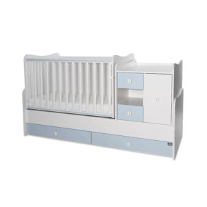 Πολυμορφικό παιδικό κρεβάτι Lorelli Minimax New White Baby Blue 10150500039A