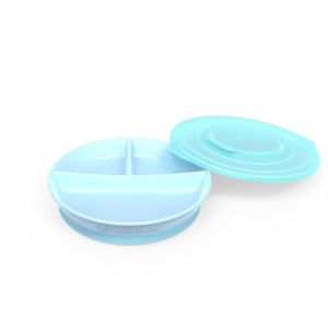 Twistshake Αντιολισθητικό Πιάτο με Χωρίσματα 6+ Μηνών Pastel Blue 78170