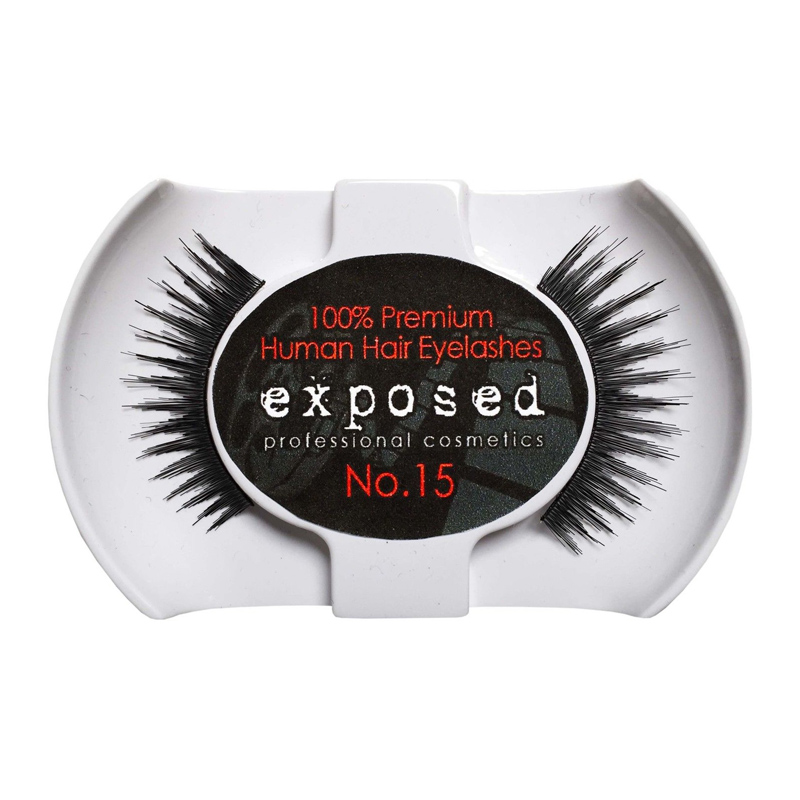 Exposed 100% Premium Human Hair Eyelashes (10329) Style 15