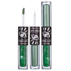 COLOR CASTLE 2 σε 1 Υγρή Σκιά με glitter και Gel Eyeliner 36g by La Meila #2-Πράσινο