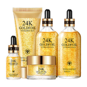 BIOAQUA 24K GOLDFOIL Αντιρυτιδική Σειρά Περιποίησης 5 Τεμαχίων με Χρυσό (Beauty 12895)