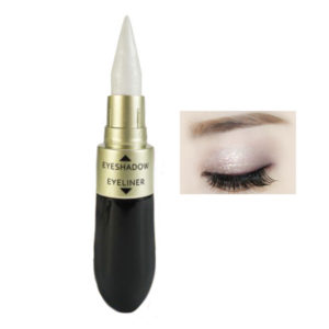 HENGFANG 2 σε 1 Shimmer Stick Σκιά Ματιών & Μαύρο Eyeliner 1.5g by La Meila #1-Pearl White