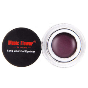 MUSIC FLOWER Χρωματιστό Eyeliner Gel σε Βαζάκι με Πινέλο Εφαρμογής 30g 5#-Μοβ