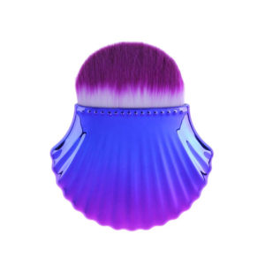 Πολυχρηστικό Πινέλο σε Σχήμα Κοχυλιού Στρογγυλό Μπλε/Μοβ